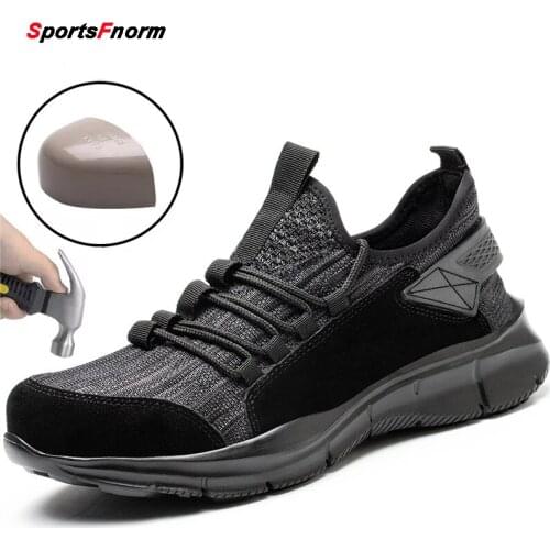 Amberley labor protection shoes mens anti smashing and anti piercing summer breathable steel work shoes protective shoes high