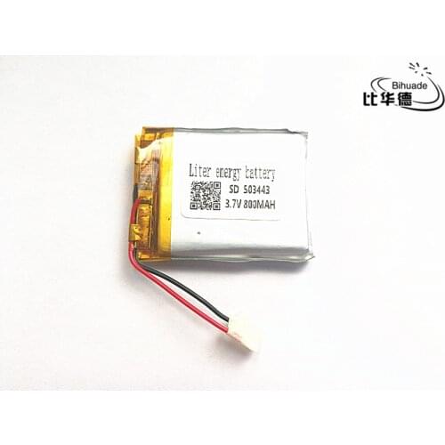 10pcs BIHUADE 3.7V,800mAH,503443 Polymer lithium ion / Li-ion battery for TOY,POWER BANK,GPS,mp3,mp4,cell phone,speaker