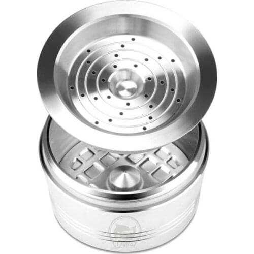 Reusable Coffee Filters Compatible For Caffitaly Tchibo Cafissimo Refillable Stainless Coffee Capsule Pod Refillable With Tamper