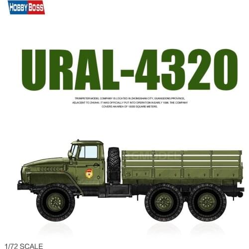82930 1/72 Russian URAL-4320 Truck Model Building Kit Assembly Model Kit DIY Collection Hobby for Adaults