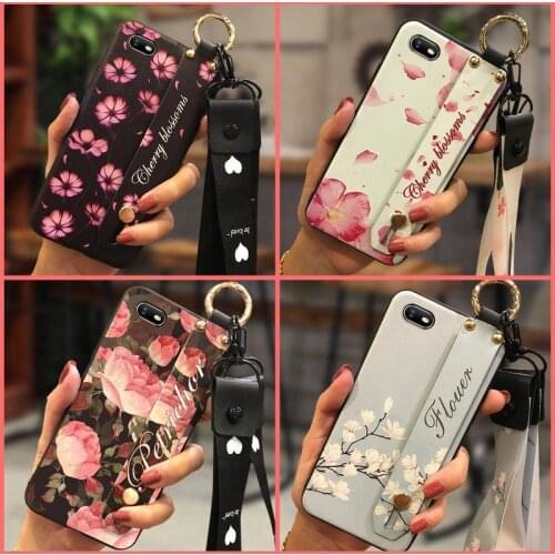 Soft Case Phone Holder Phone Case For OPPO A1K For Woman Dirt-resistant Anti-dust Back Cover Lanyard
