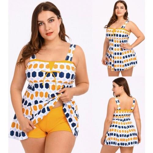 Beach Summer Beach swimsuit sexy 2021 womens sexy print oversize split Swimsuit Bikini Two Piece Swimsuits Swimwear Beach Suit