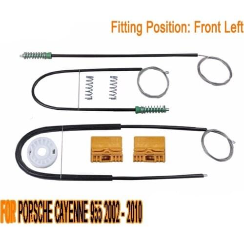 FOR PORSCHE CAYENNE 955 2002 - 2014 WINDOW REGULATOR REPAIR KIT FRONT LEFT 7L0837461 / 7L0837461D