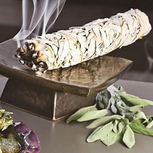 Salvia California Selection White Sage Length 18CM To Purify The Space and Eliminate Negative Energy for Yoga Meditation Rituals