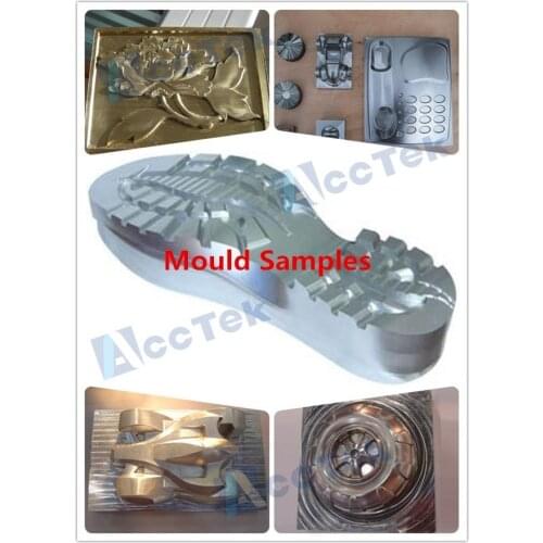 AK4040 Steel Structure shoe moulding machines 4040 mini metal cnc milling machine All aixs with Taiwan TBI ballscrew