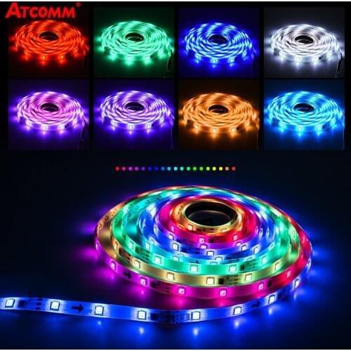5m LED Strip Light WS2811 RGB SMD 5050 Led lights for Room 5m 12V Flexible ws2812b Lamp Tape Ribbon Waterproof DIY TV Backlight