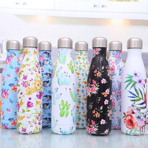 500ml Stainless Steel Shape Casual Wholesale Double Walled Vacuum Sports Insulated Water Outdoor Travel Cupr Flask Coke Bottle