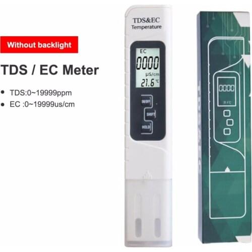 Yieryi 3 IN 1 Water Quality Tester EC TDS PPM Temperature Meter LCD Conductivity Detection Pen Digital Portable Filter Tool