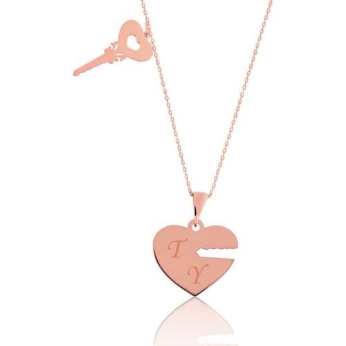 Tevuli 925 Sterling Silver Key To My Heart Is Lady Necklace