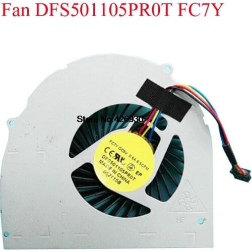 Laptop CPU Cooling Fan For DELL For Latitude E6540 MG60120V1-C280-S9A DFS501105PR0T FC7Y DC5V replacement fan OEM