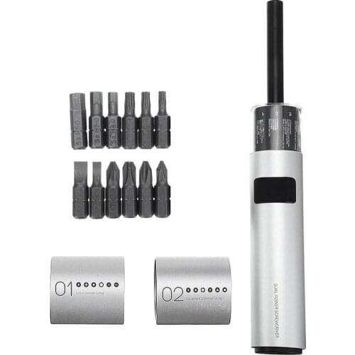 Wowstick 12 in 1 Dual Power Lithium Electric Screwdriver 3LED Lights Rechargeable Screw Driver Kit Magnetic Suction One Button