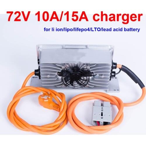 GTK 72V 15A 10A lithium battery charger 24S 87.6v lifepo4 20S 84v li ion 30S 84v LTO charger 72V lead acid battery smart charger