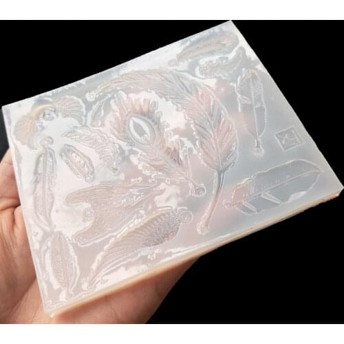 Feather Wings Cartoon Crystal Glue Drop Mold Mirror S141