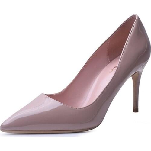 2021 ladies high heels new simple high heels OL pointed toe womens single Dancing shoes nude high heels pumps Dress shoes