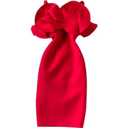 Fashion Vestidos Mujer Verano 2021 Slash neck Ruffles Slim Dress French ladies mini Dress Banquet party Vestido