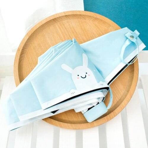 Parasol 5 fold umbrella vinyl rain umbrella small fresh sun umbrella cute cute ultra light pocket umbrella pocket mini