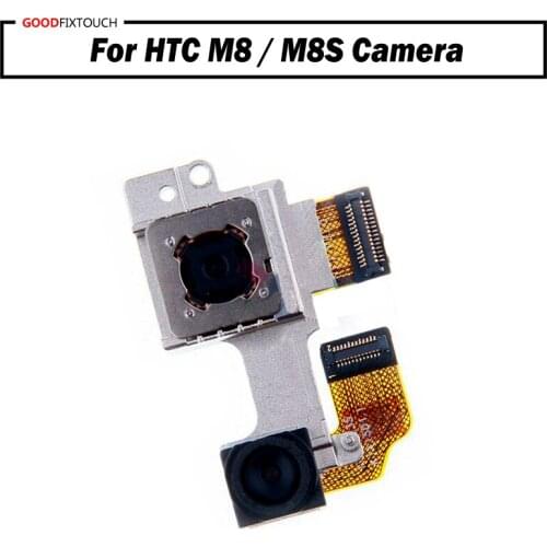 100% Tested ok For HTC M8 Rear back Camera Big Main Camera with Small camera Module For HTC M8S Replacement Parts