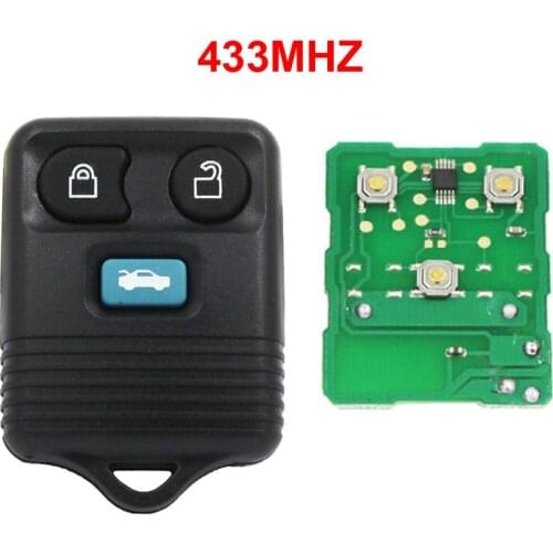 3 Button Remote Smart Transit Car Key Fob 433MHz For Ford Transit MK6 2000-2006 Connect 2000 2001 2002 2003 2004 2005 2006 2007