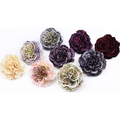 30pcs High quality Retro silk peony flower wall Wedding bridal accessories clearance diy party Home decor Artificial flowers