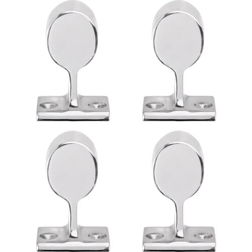4 Pieces Marine Grade Stainless Steel Boat Hand Rail Fitting After Stanchion for 25mm hand rails Marine Yacht Hardware