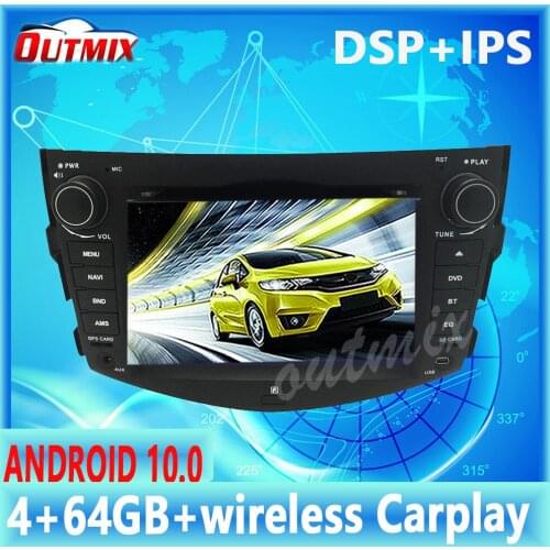 For Toyota RAV4 2006-2012 Android10.0 car DVD player GPS multimedia Auto Radio car navigator stereo receiver Head unit Free map