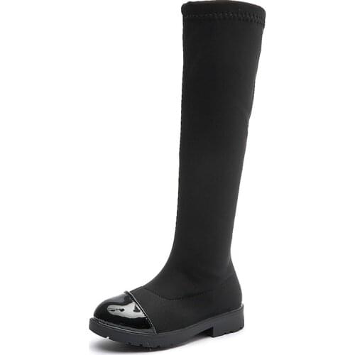 Children Boots High Boots Casual Girls Shoes High Boots Autumn and Winter Waterproof Chic Hot Snow Boot Warm 23-37 All-match