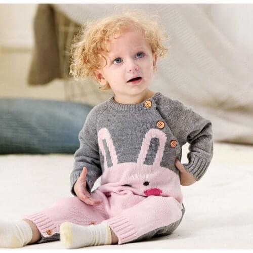 Baby Autumn Winter Romper Newborn Boy Girl Sweater Long Sleeve Cartoon High Quality Infant Clothes Kids Sweaters Cute Outfits