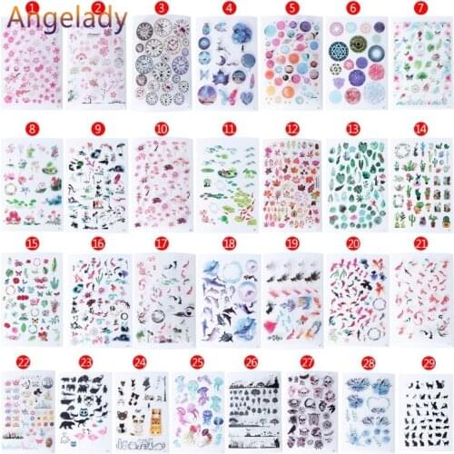 UV Resin Epoxy Resin Crafts Materials Filler Sticker Floral Colorful Translucent Crystal Animal Landscape DIY Jewelry Making