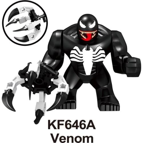 Marvel Avengers Venom Tree Man Hulk Thanos Toys Building Block Action Assembling Ornaments