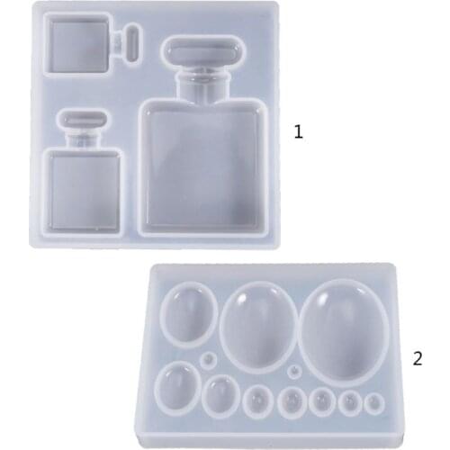 Perfume Bottle Gemstone Patch Mold DIY Crystal Epoxy Glue Crafts Decorations Pendant Making Silicone Molds