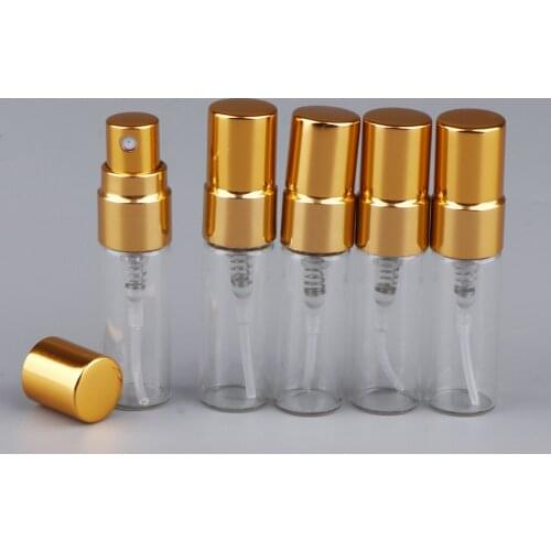 3ml Perfume Atomizer Bottles - Purse Size Refillable Empty Scent Aroma Spray