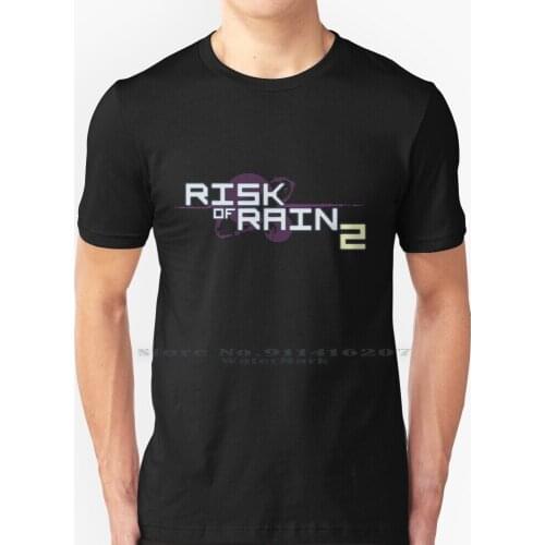 Risk Of Rain 2 T Shirt 100% Pure Cotton Indie Risk Of Rain Risk Rain Risk Of Rain 2 Steam Game Computer Anime Nature War Space