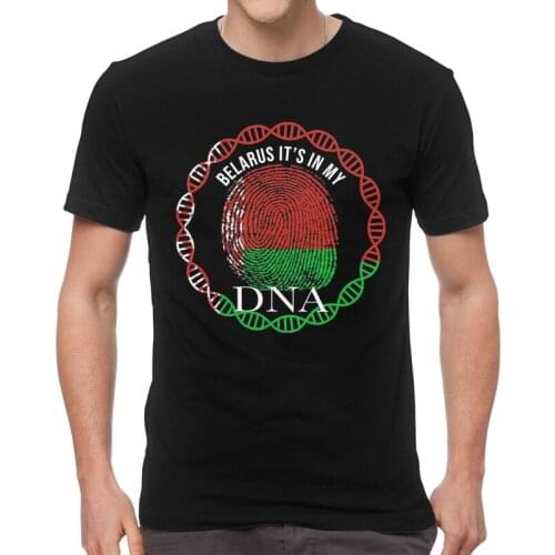 Belarus Its In My DNA T Shirts Men Short Sleeve Cotton T-shirts Gift for Belarusian Tees Top Harajuku Tshirts Gift