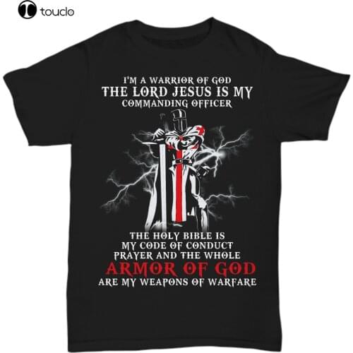 Christian Knight Templar T-Shirt Warrior Of God Crusader Prayer Armor Tee Gifts Tee Shirt