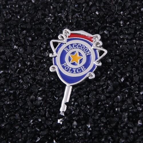 Game Residents Evils 3 Key Keychain Raccoon City Police Station Jill Valentine S.T.A.R.S. Key Pendant Cosplay Jewelry