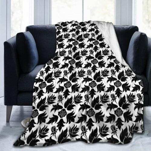 Retro pattern soft flannel blanket baby bag sofa bedding childrens bed sheet and down quilt cover adult home textile