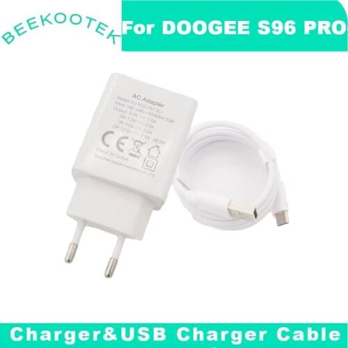 New Original Doogee S96 Pro Quick Charging Adapter 3.0+USB Charger Cable Accessories For Doogee S96 pro Smartphone