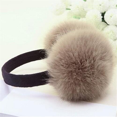 YSDNCHI Solid Ear Warmers Soft Plush Winter Earmuffs Warm Ear Muffs Women Fluffy Girl Ear Muffs Earlap 1pc