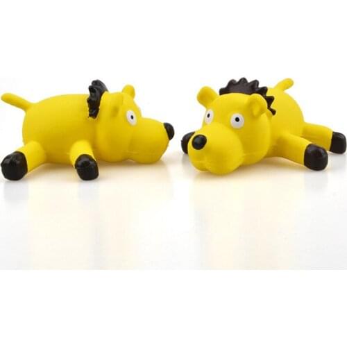 Dogs Puppy Screaming Rubber Pig Fox Lion Toy for Dogs Latex Squeak Squeaker Chew Training Pet Products #2