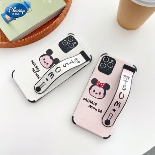 DISNEY 2021 Minnie Silicone Case for IPhone 11 Pro Xs iPhone SE 20 Official Liquid Silicon 360 Full Cover zz0510