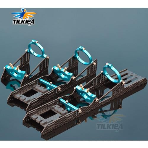 Good Quality Blue Motor Mount Brushless Motor Mount Carbon Fiber/Epoxy With Servo Holder Suitable for B36/B40 36mm/40mm Motor