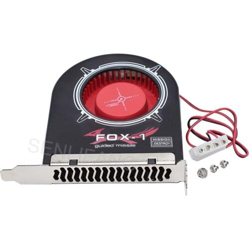 FOX-1 System Blow DC12V 2-Line Long Life Bearing Cooler For PC Computer Chassis Case Heat Sink PCI Fan 2200RPM IDE Molex Power