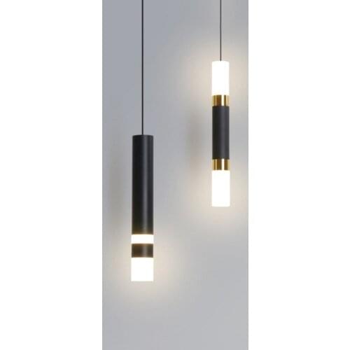 Modern And Simple 5W/6W LED Hotel Front Desk Office Bar Counter Bedroom Bedside Restaurant Shop Black Small Chandelier Lamps