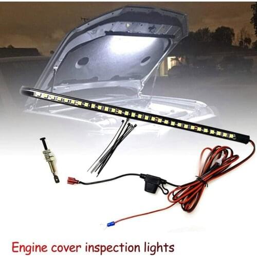 Universal Car LED Hood Light Bar Car Working Light Inspection Lighting Lamp Automatic Switch Control LED Car Light Bar