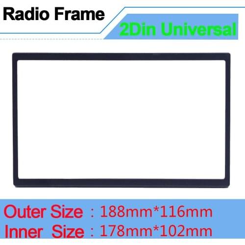 Universal Radio Frame for 2 din Radio Fascias Multimedia Player Double Din Auto Accessories for 7'' Autoradio Stereo Frame Doble