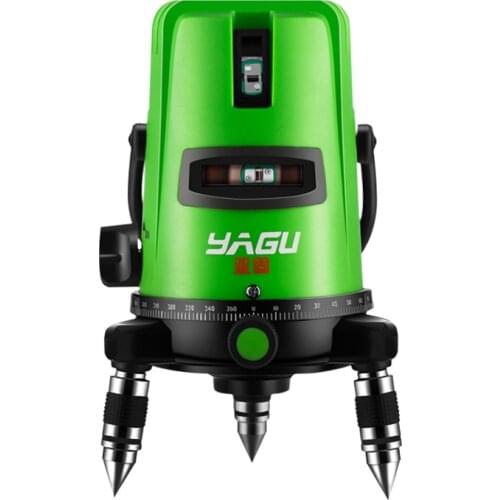 2/3/5 Lines Green Laser Level Cross Line 6 Points Self-leveling Horizontal Vertical 360 Degree Adjustment Higher Visibility
