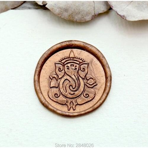 Ganesha Stamp Wax Seal Stamp,owl journal seals,wedding gift, wood wax stamp,party seal