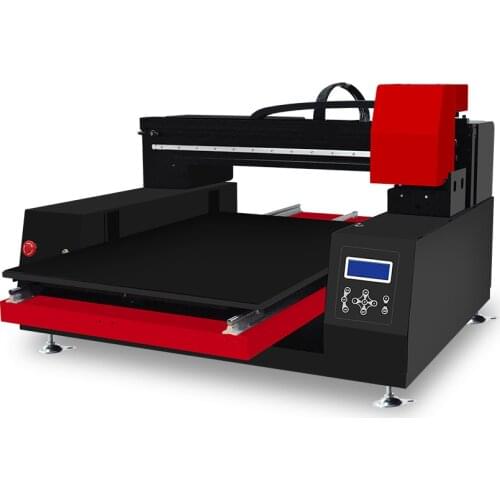 60*60cm print size high speed automatic 6060 UV flatbed printer 12 color 2 printhead for phone case pen glass T-shirt wood metal