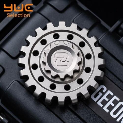 YUC Ghost Tooth Fidget Spinner Gear Hand Spinner Titanium Alloy Toys R188 Edc Finger Relieve Stress ADHD Toys For Adult Kids