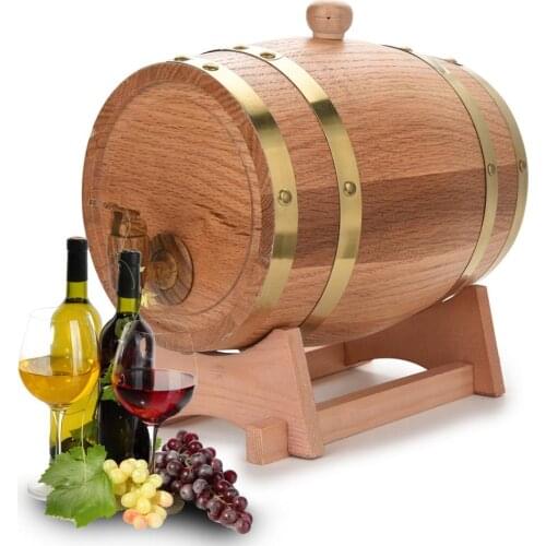 1.5L 3L Oak Barrel Brewing keg Oak Barrel Brewing Decorative Wine Barrel Keg Bucket Brewage Hotel Restaurant Exhibition Display